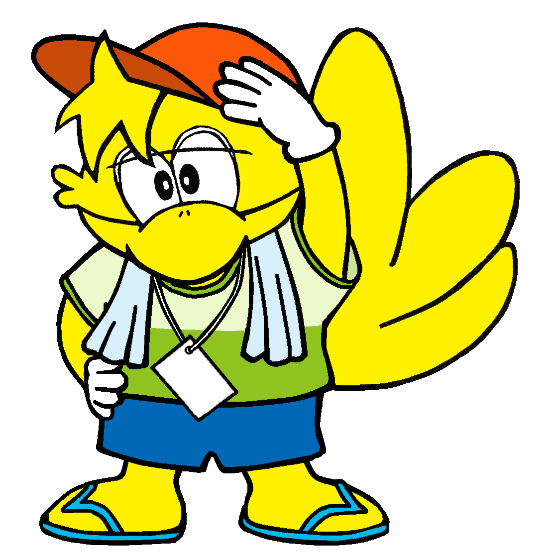 8月号 パーキィ君 ラジオ体操 gif 山田池公園